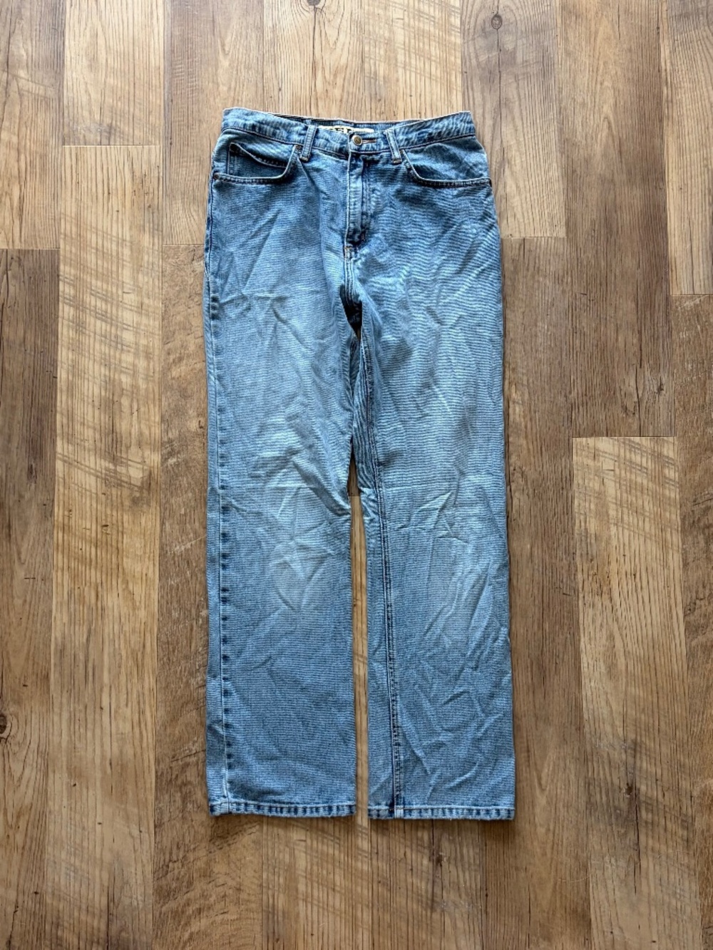 Vintage Zena Straight-leg Denim Jeans